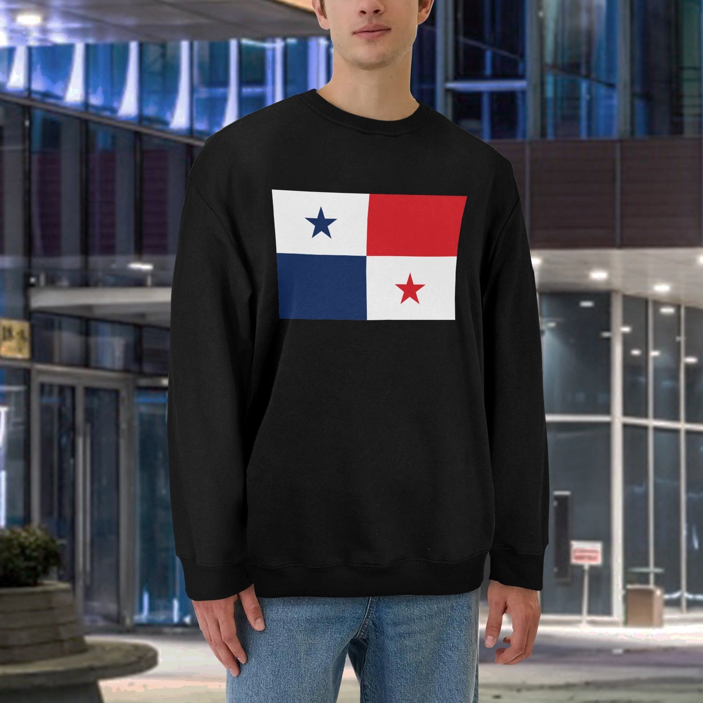 Panama Flag Unisex Fleece Sweatshirt (Made in the USA)
