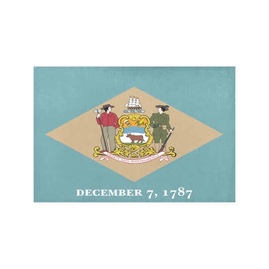 Delaware Flag Placemats 12" x 18" (Set of 6)