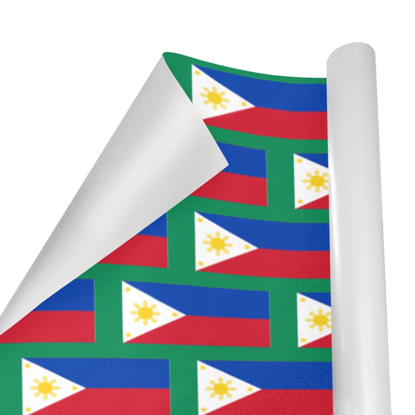 Philippines Flag Inspired Custom Gift Wrapping Paper 58"x 22.5" (4 Rolls)