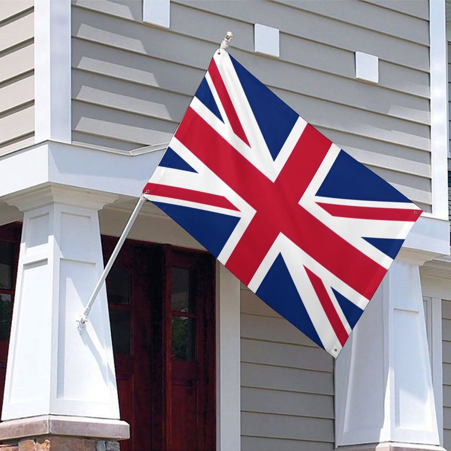 UK/Great Britain Flag Inspired Wall Mount Flag with Four Grommets (35x59 in)