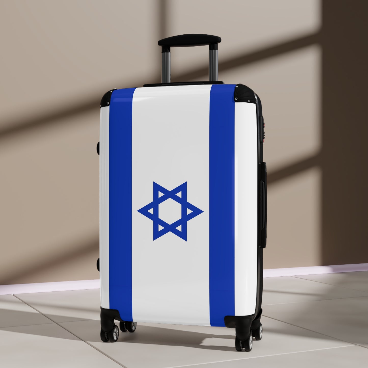 Israel Flag Inspired Suitcase