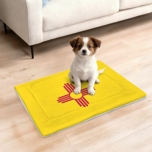 New Mexico Flag Inspired Pet Mat 25x18inch (Made in the USA)