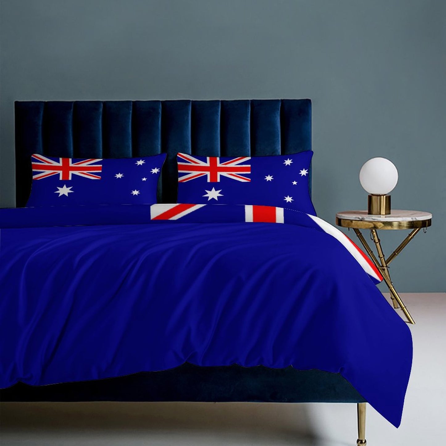 Australia Flag Inspired 3-Piece Bedding Set (1 Duvet Cover + 2 Pillow Shams) – 102"×90"