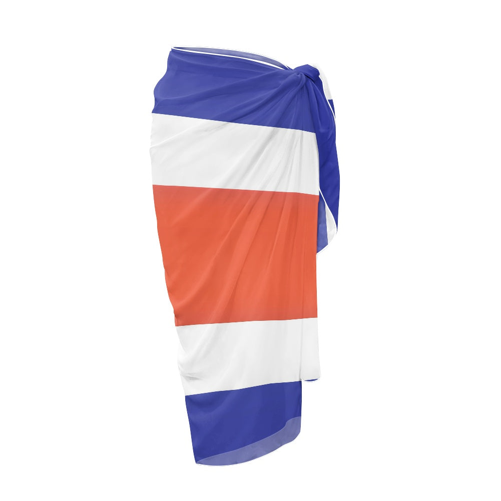 Costa Rica Flag Inspired Bikini Cover-Up