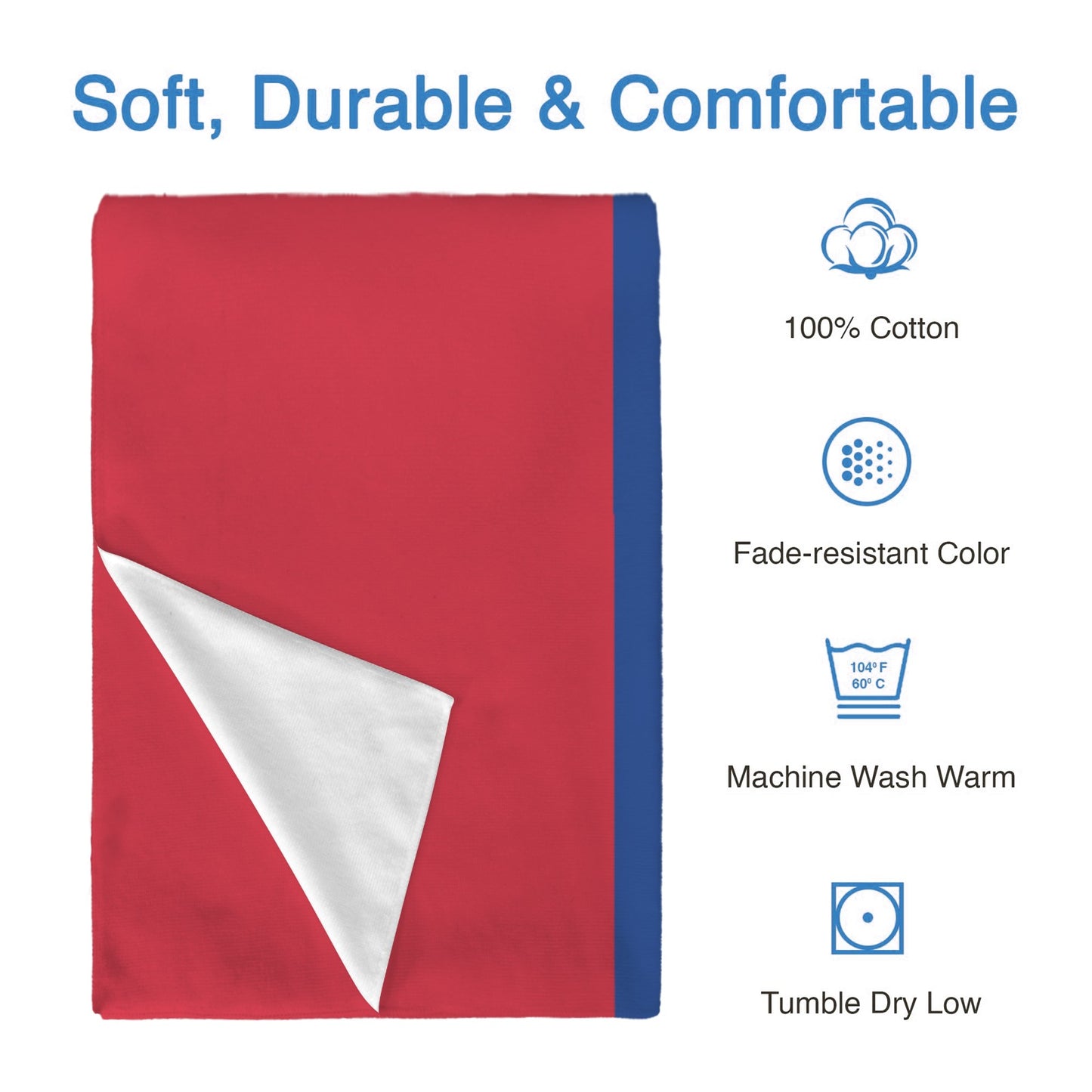 Liechtenstein Flag Inspired Custom Bath Towel 29"x58"(Made in USA)