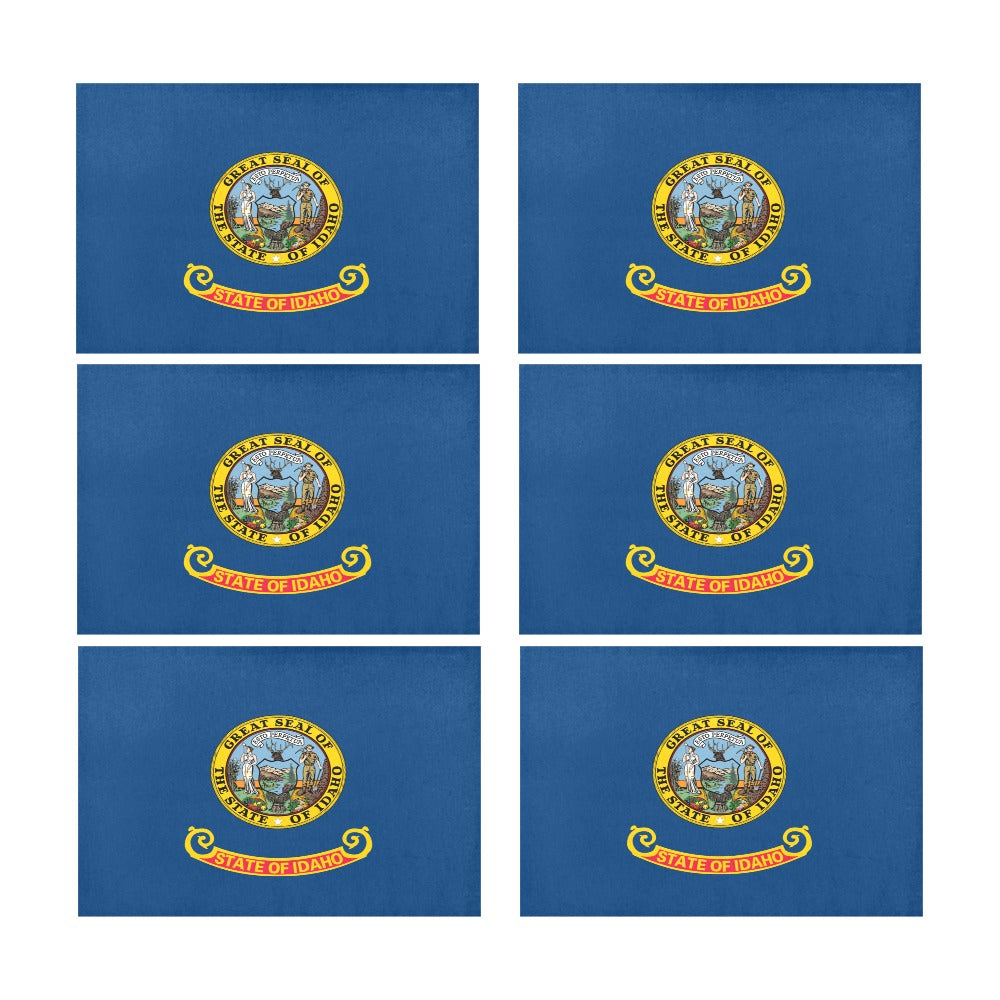 Idaho Flag Placemats 12" x 18" (Set of 6)