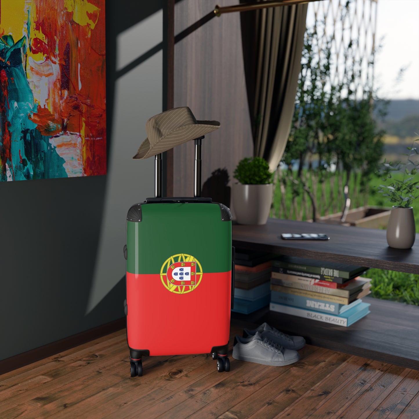 Portugal Flag Inspired Suitcase