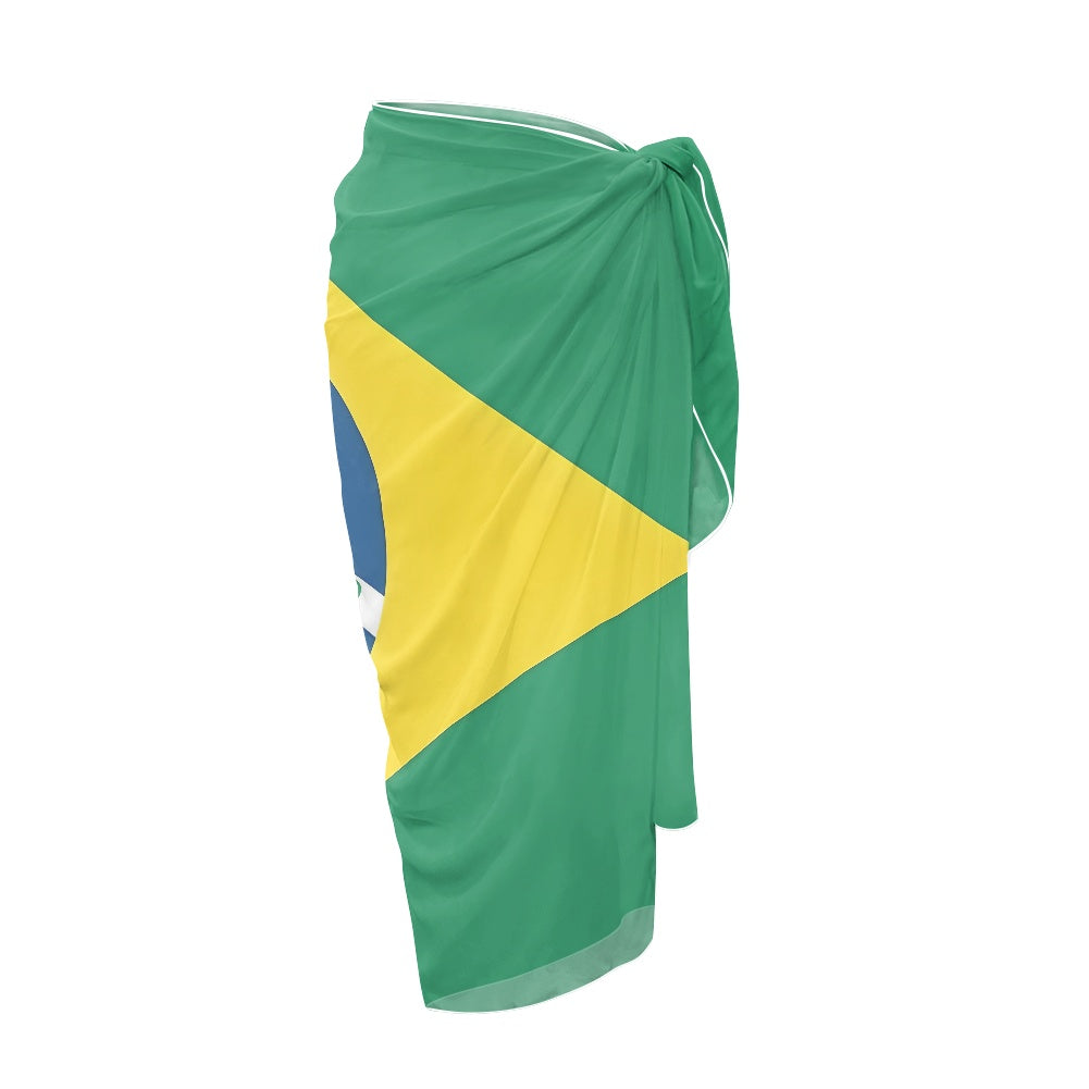 Brazil Flag Inspired Bikini Cover-Up