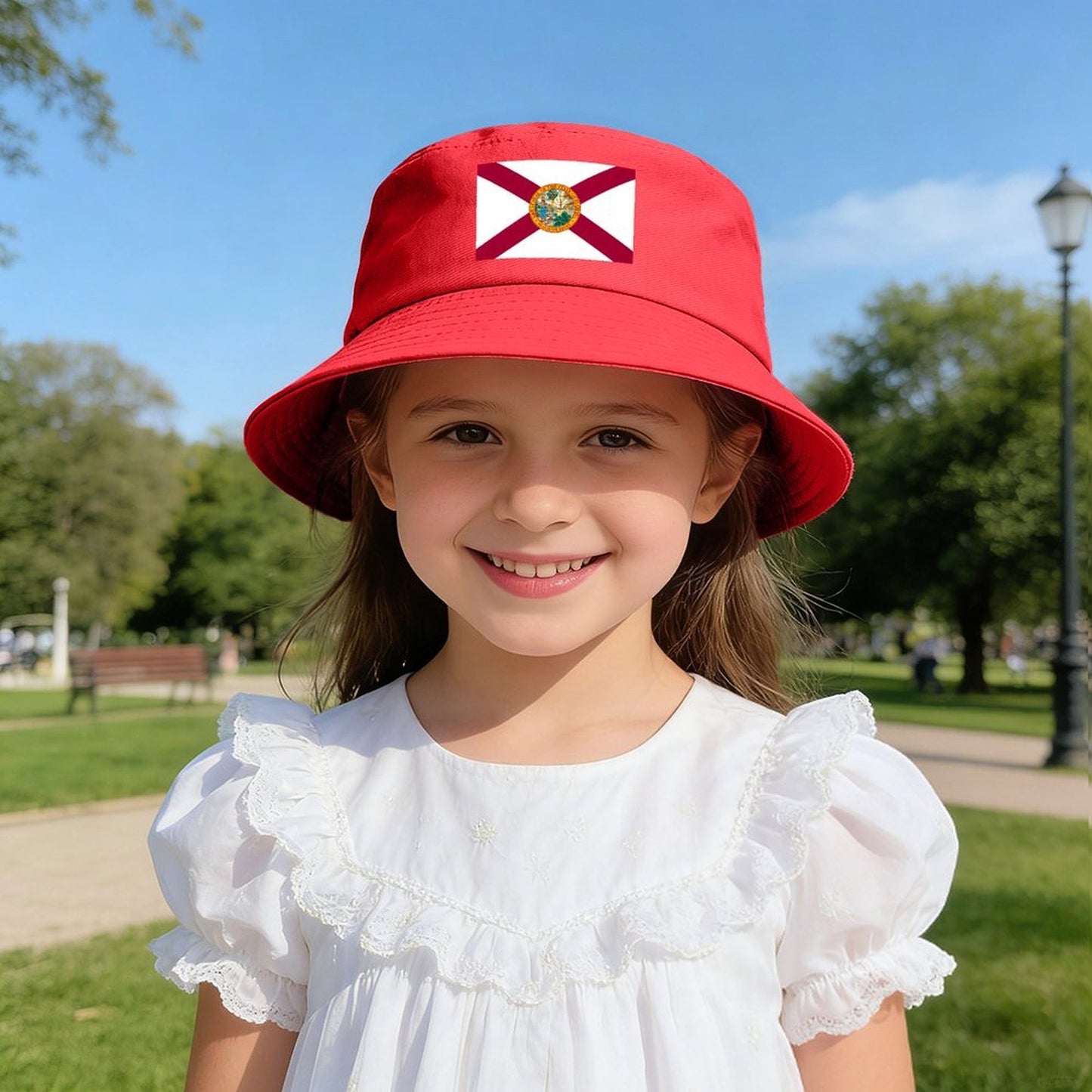 Florida Flag Inspired Kids’ Bucket Hat | Ships from USA