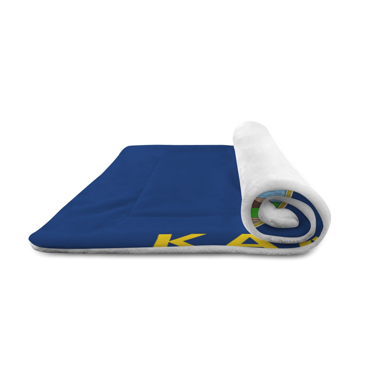 Kansas Flag Inspired Pet Mat 25x18inch (Made in the USA)