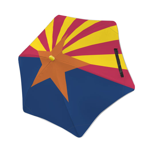 Arizona Flag Inspired Kids Safe Round Corner Umbrella