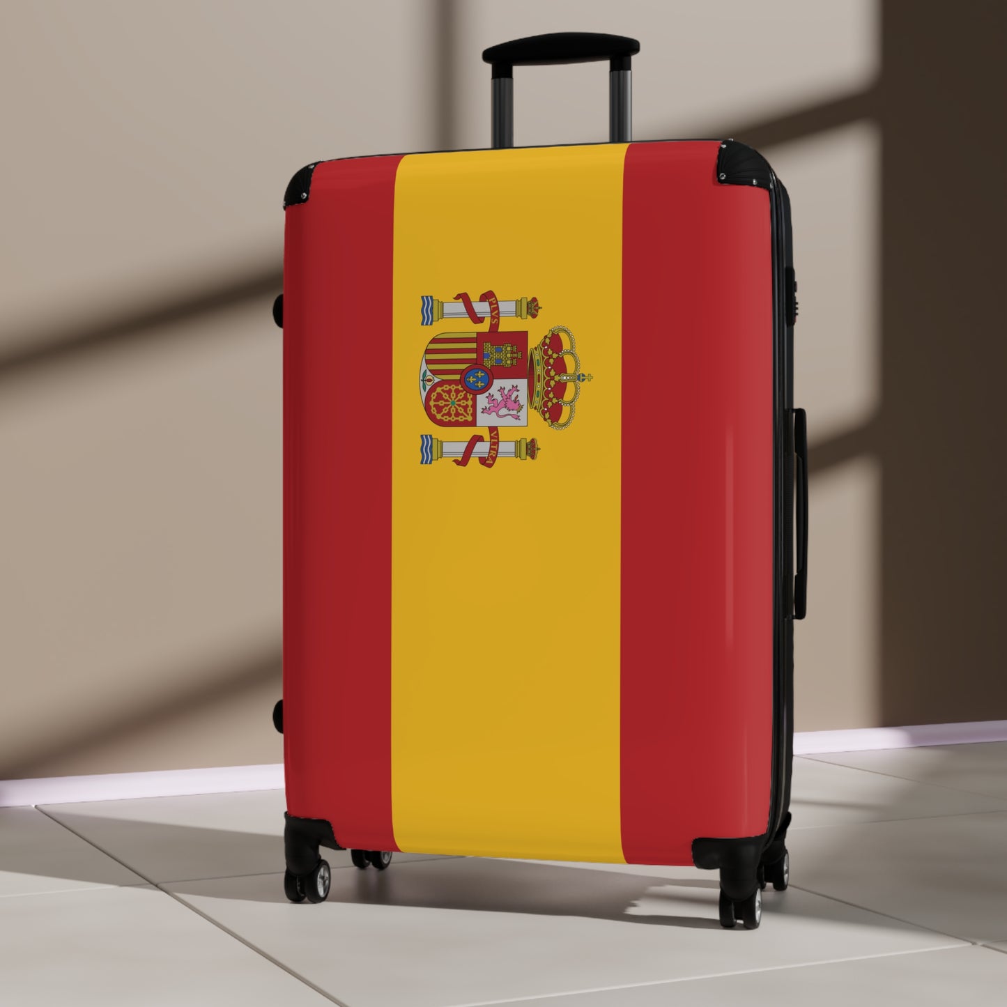 Spain Flag Inspired Suitcase