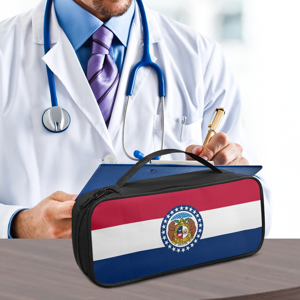 Missouri Flag Inspired Stethoscope Storage Bag