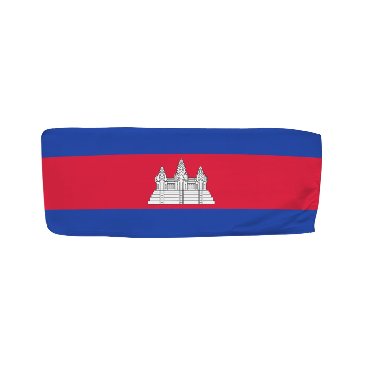 Cambodia Flag Inspired Bandeau Tube Bikini Top