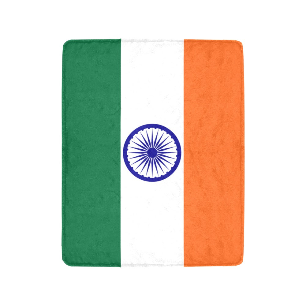 Luv My Flag blanket featuring the Indian national flag.