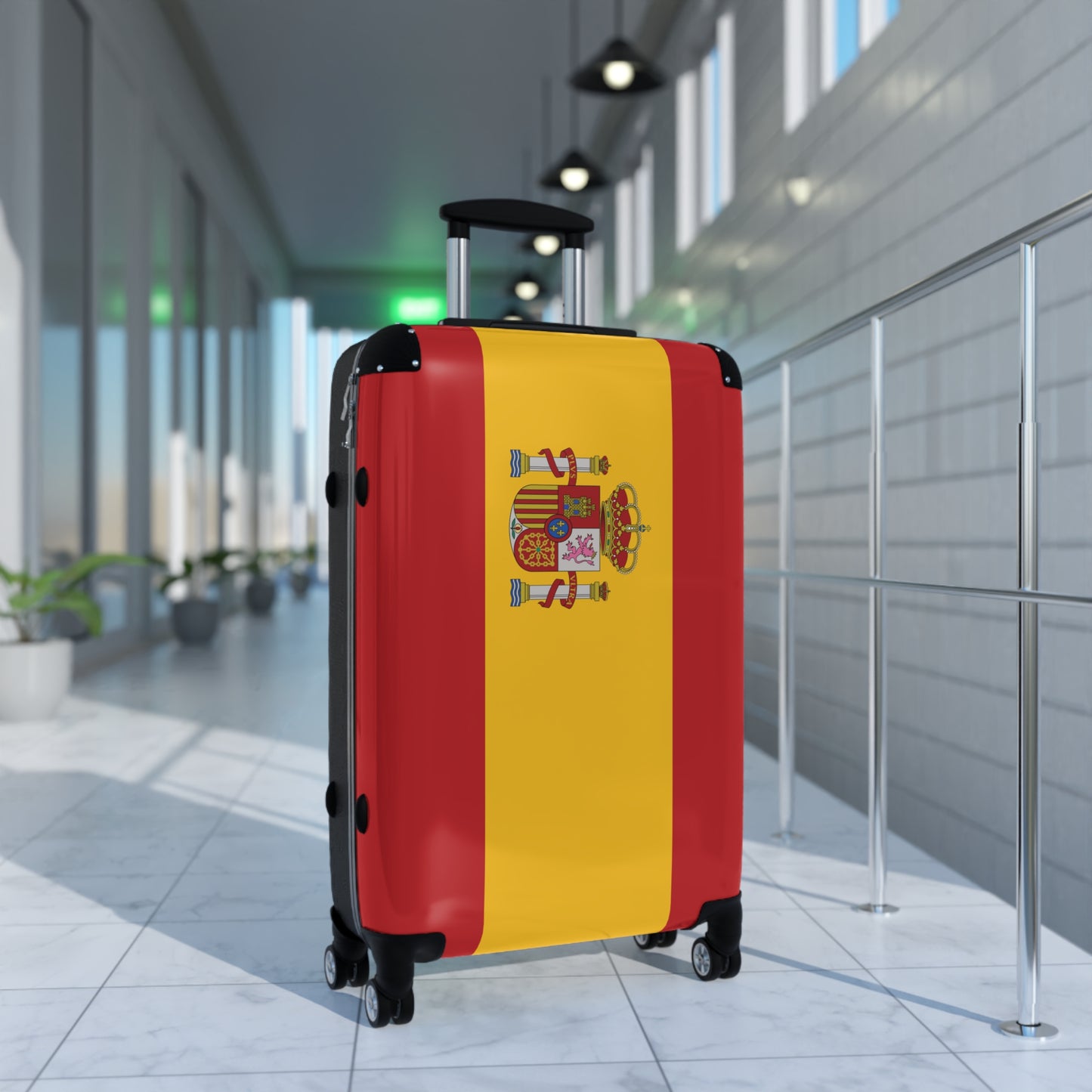 Spain Flag Inspired Suitcase