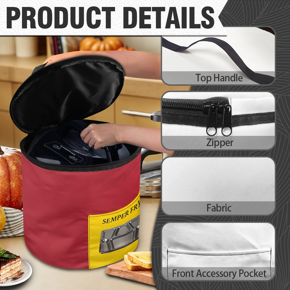 USA/American Flag Inspired Bald Eagle Marine Corps Colors Electric Pressure Cooker Insulation Bag