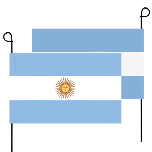 Luv My Flag garden flag featuring Argentina's national flag.