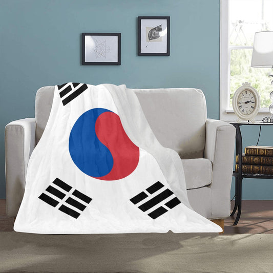 Luv My Flag blanket featuring South Korea's national flag.