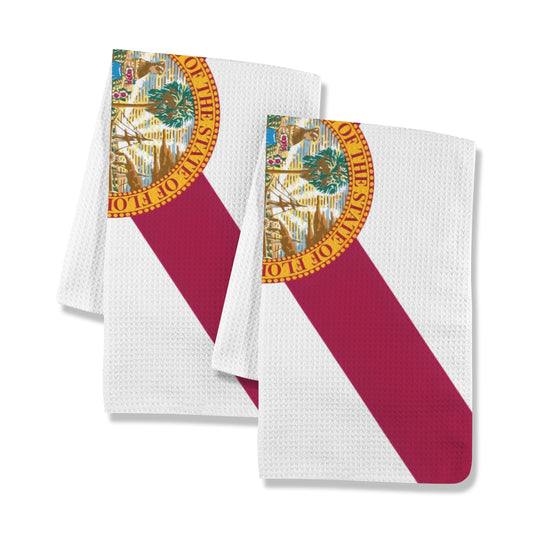 Florida Flag Inspired Kitchen Towel 40X60cm (Pack of 2) (Made in the USA)