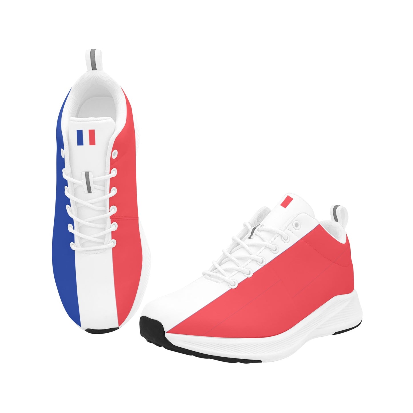 France Flag Inspired Women's Alpha Running Shoes (white)