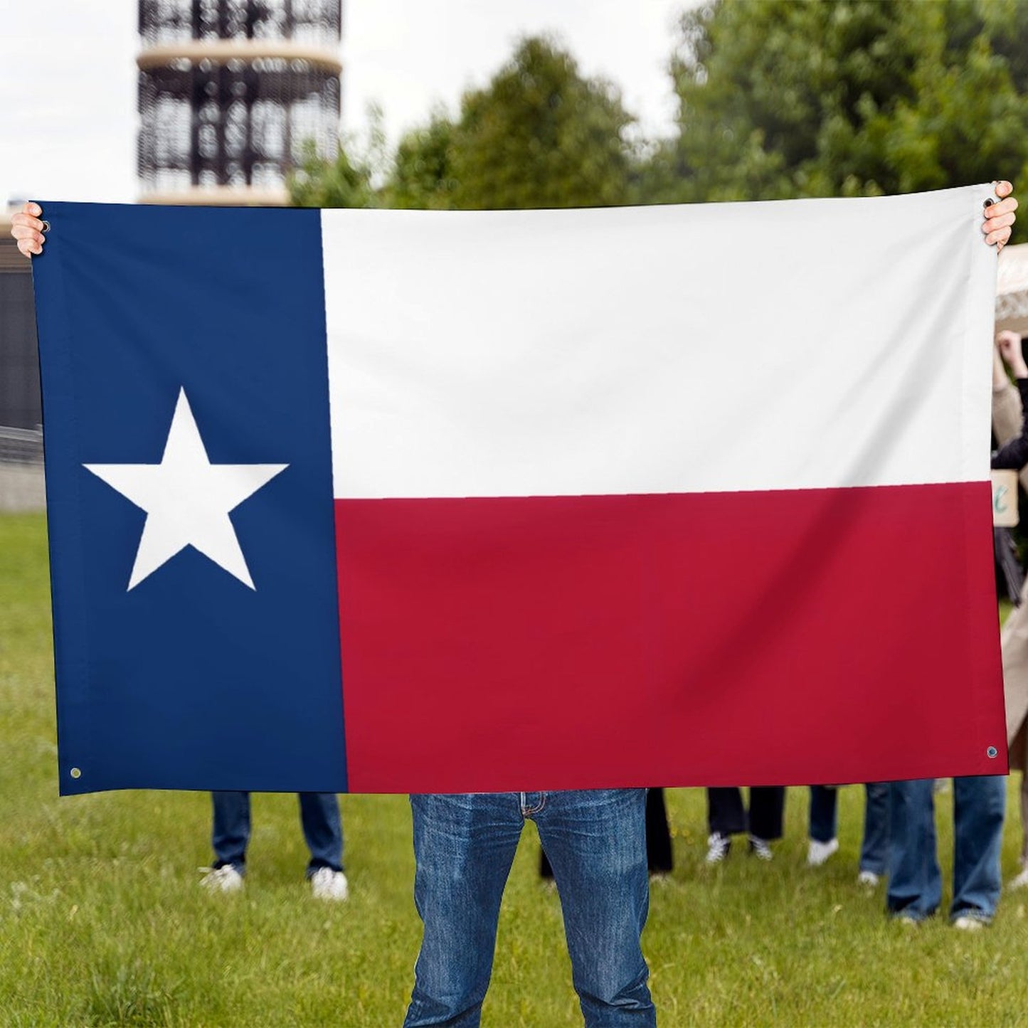 Texas Flag Inspired Wall Mount Flag with Four Grommets (35x59 in)