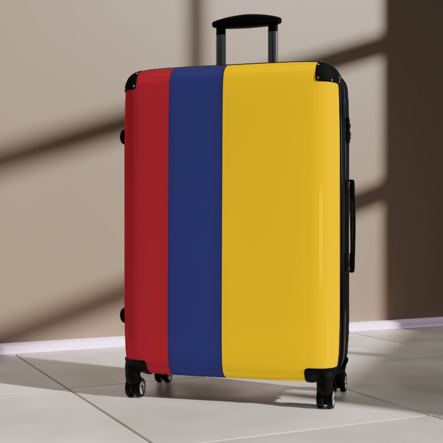 Colombia Flag Inspired Suitcase