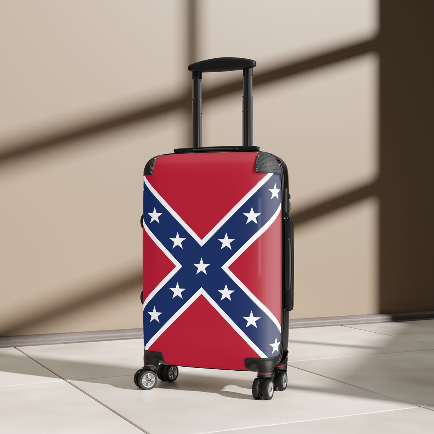 Confederate Battle Flag Inspired Suitcase
