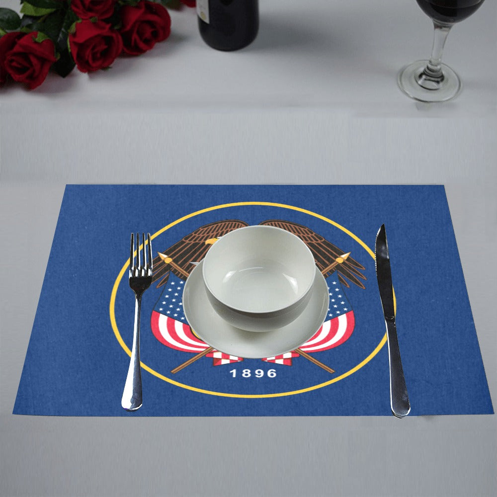 Utah Retired Flag Placemats 12" x 18" (Set of 6)