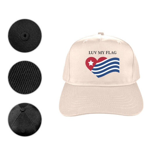 LUV MY FLAG LOGO Baseball Cap (Printed in the USA)