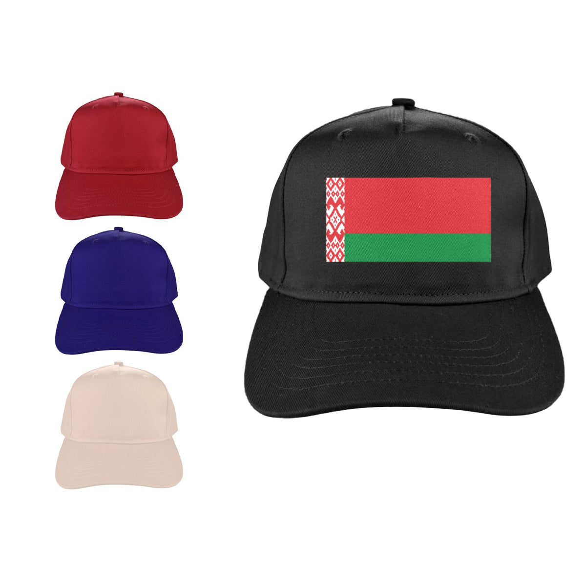 Belarus Flag Inspired Baseball Cap | Printed in the  USA