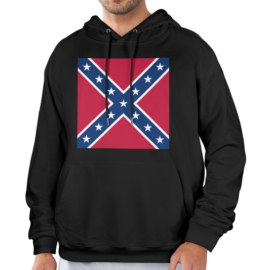 Confederate Battle Flag Inspired Men's Hoodie (Made in the USA)