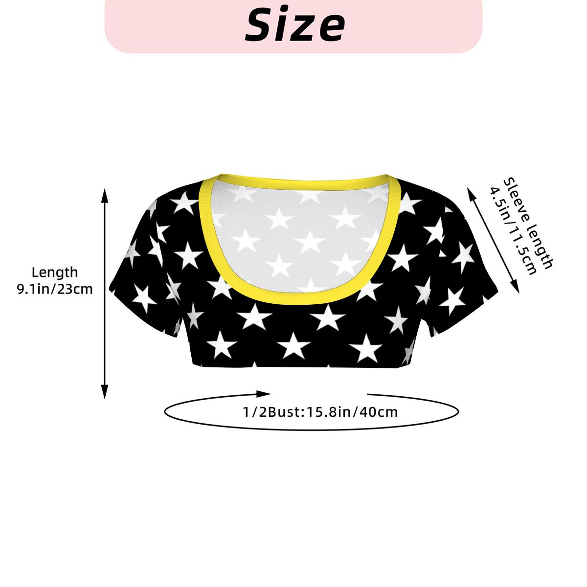 Thin Gold Line Flag Inspired Women's 1/2 Cut Short Sleeve T-Shirt