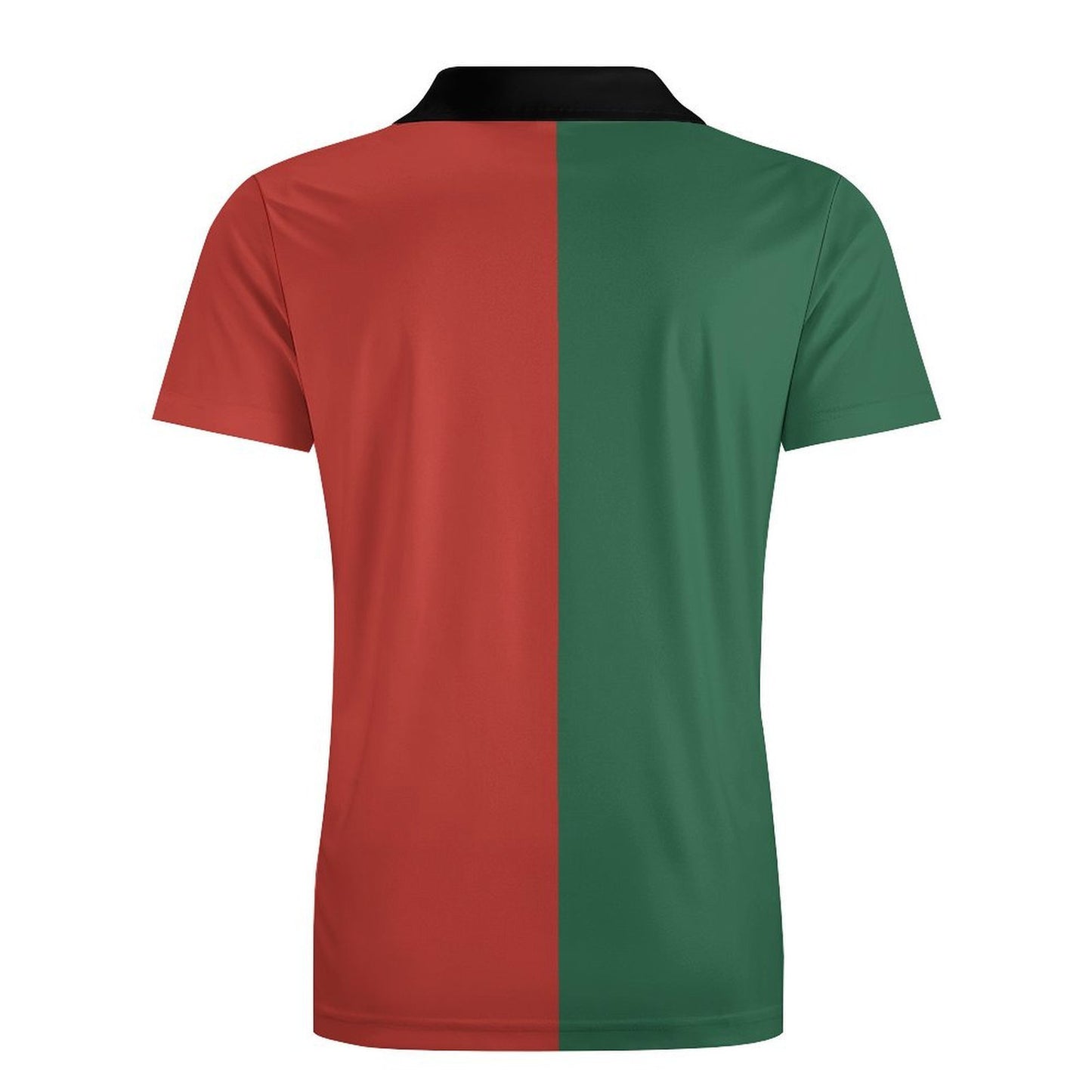 Mexico Flag Inspired Men's Premium Ice Silk Polo Shirt