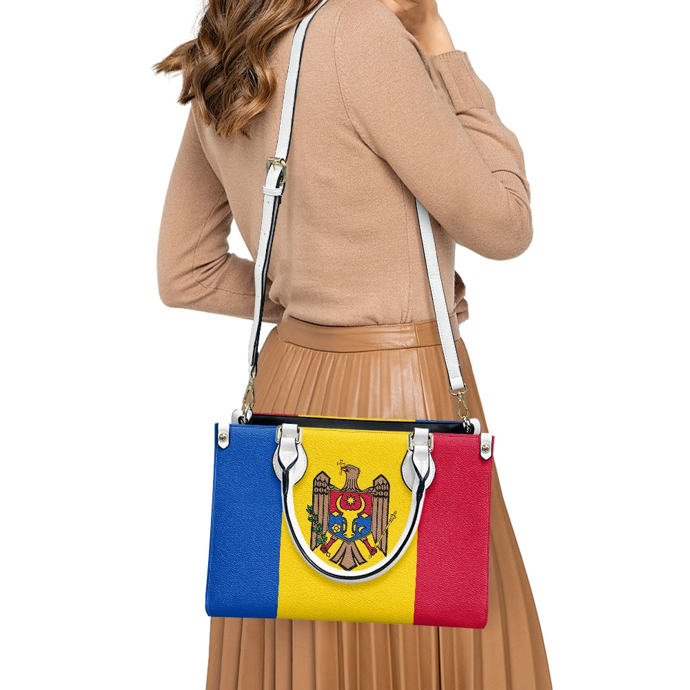 Moldova Flag Bag With Bravado – PU Leather Purse for Daily Stride - Luv My Flag