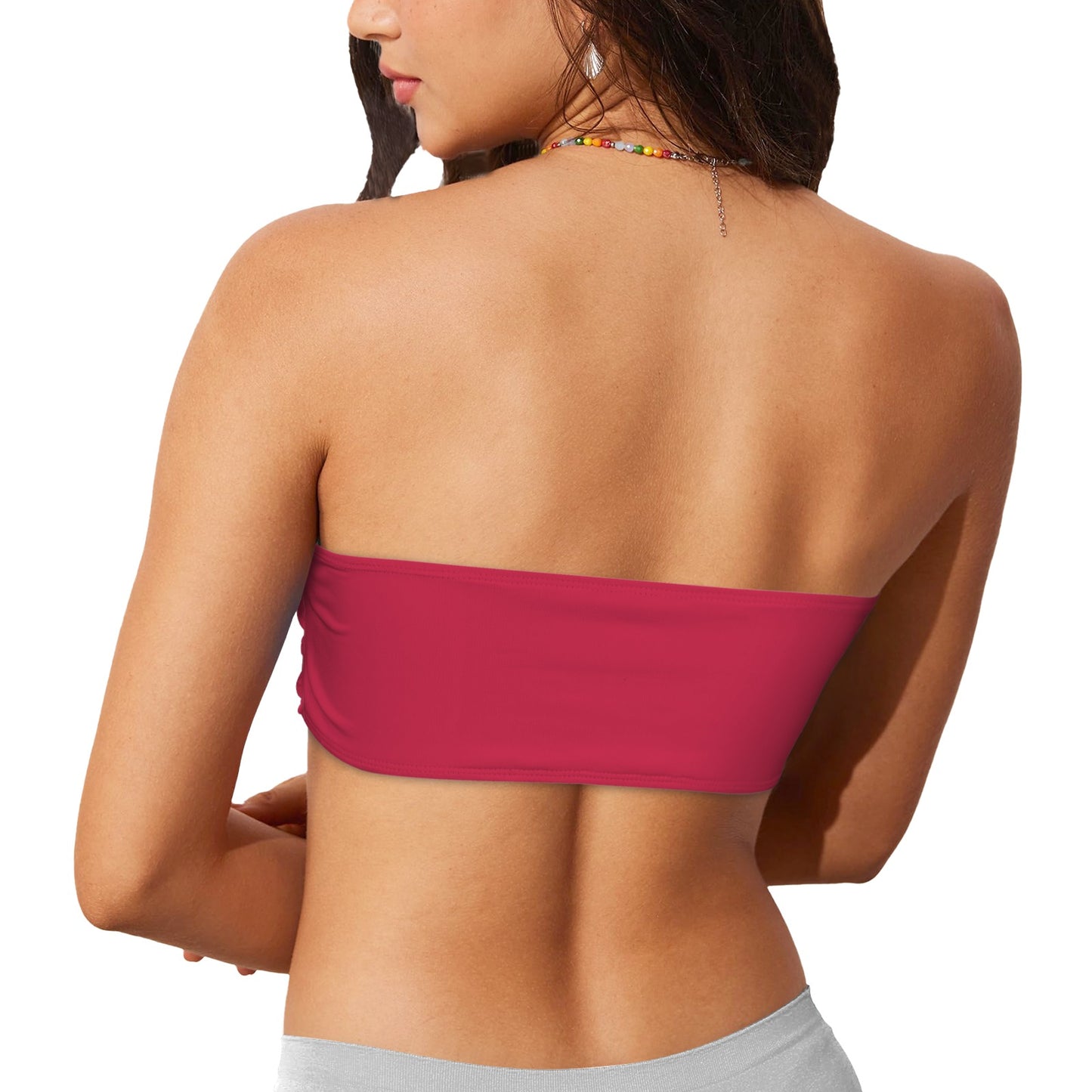Arkansas Flag Inspired Bandeau Tube Bikini Top