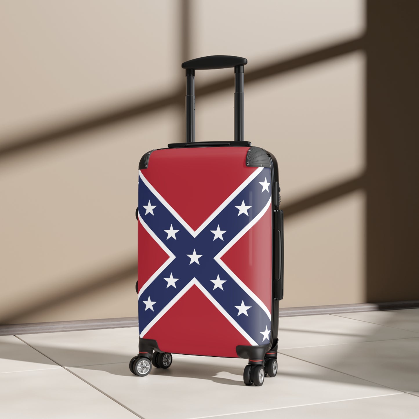 Confederate Battle Flag Inspired Suitcase