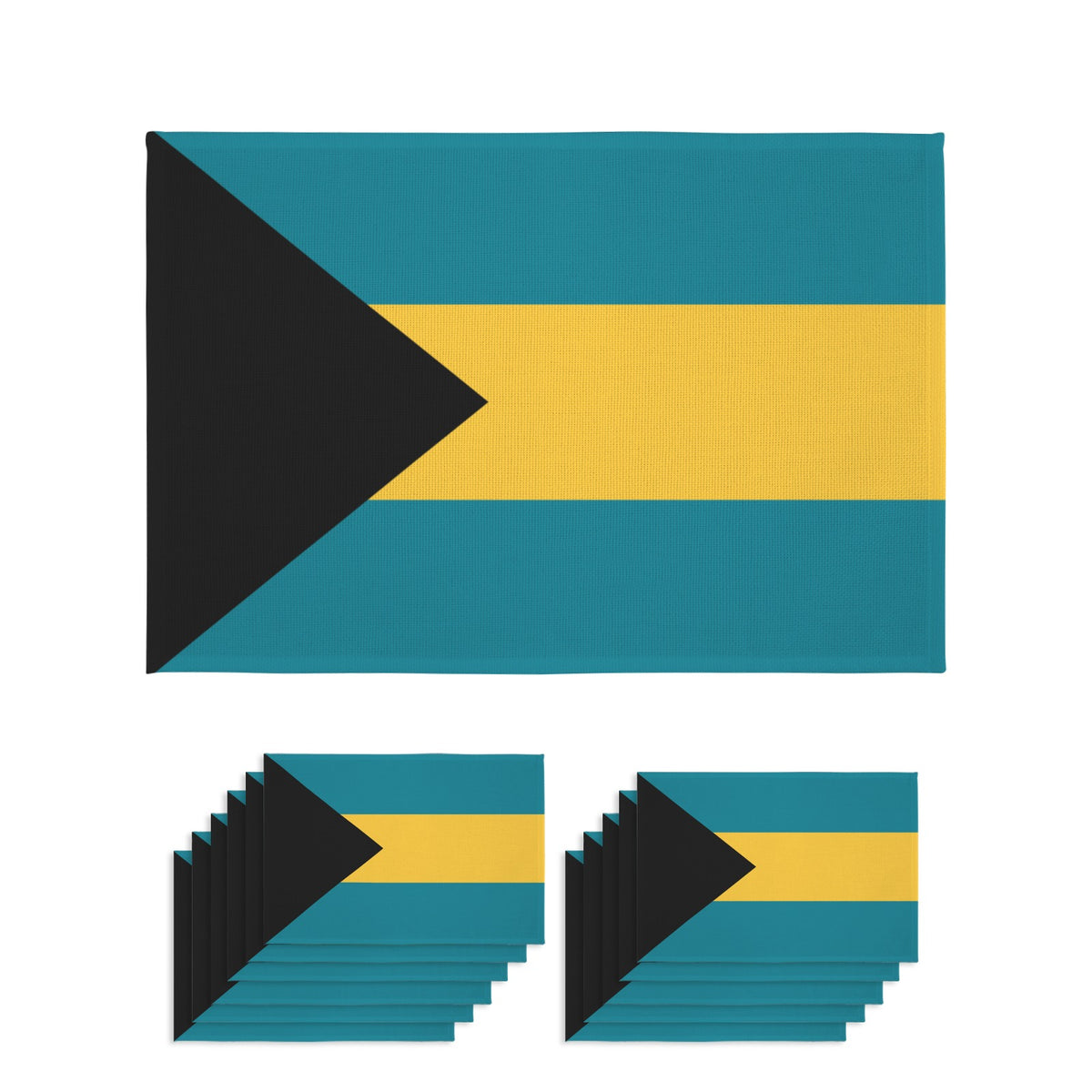 Bahamas Flag Inspired Placemat Sets