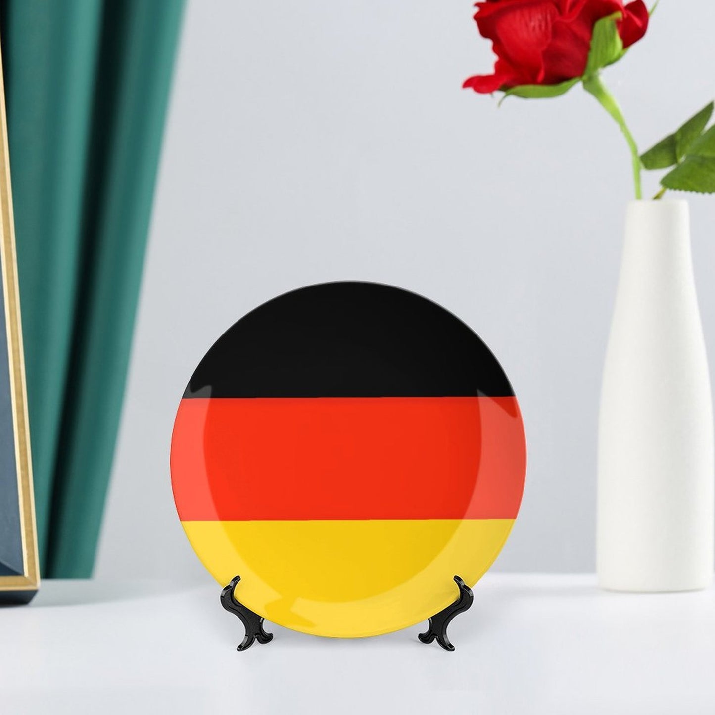 Germany Flag Inspired Bone China Decorative Plate