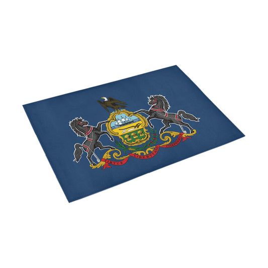 Pennsylvania Flag Inspired Doormat 30" x 18" (Sponge Material)