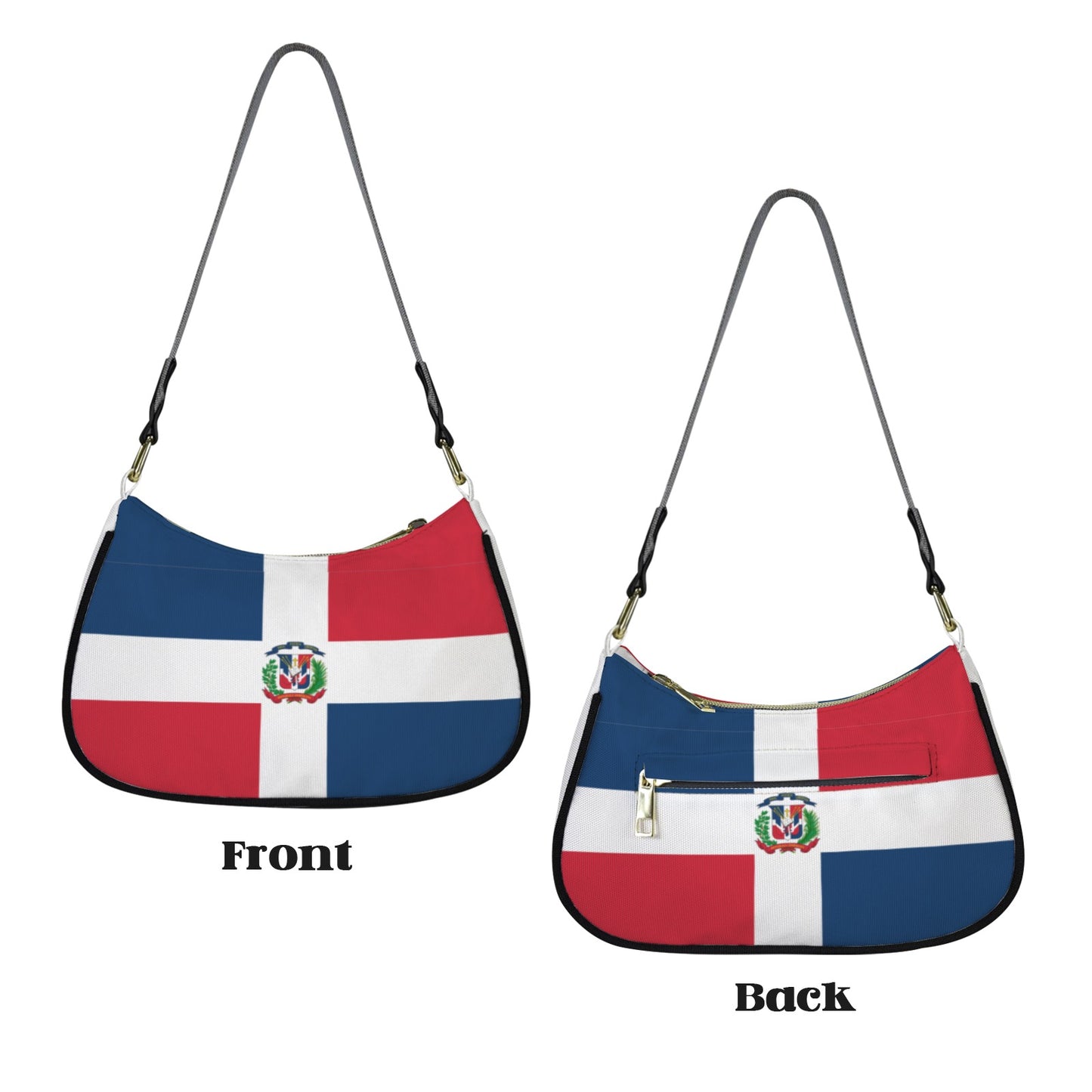 Dominican Republic Flag Inspired Women's Shoulder Bag