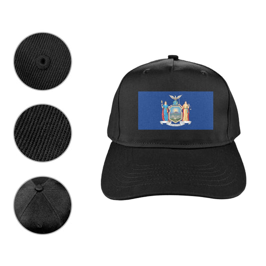 New York Flag Baseball Cap (Printed in the USA)