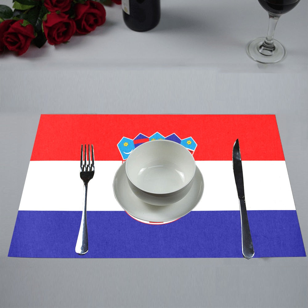 Croatia Flag Placemats 12" x 18" (Set of 6)