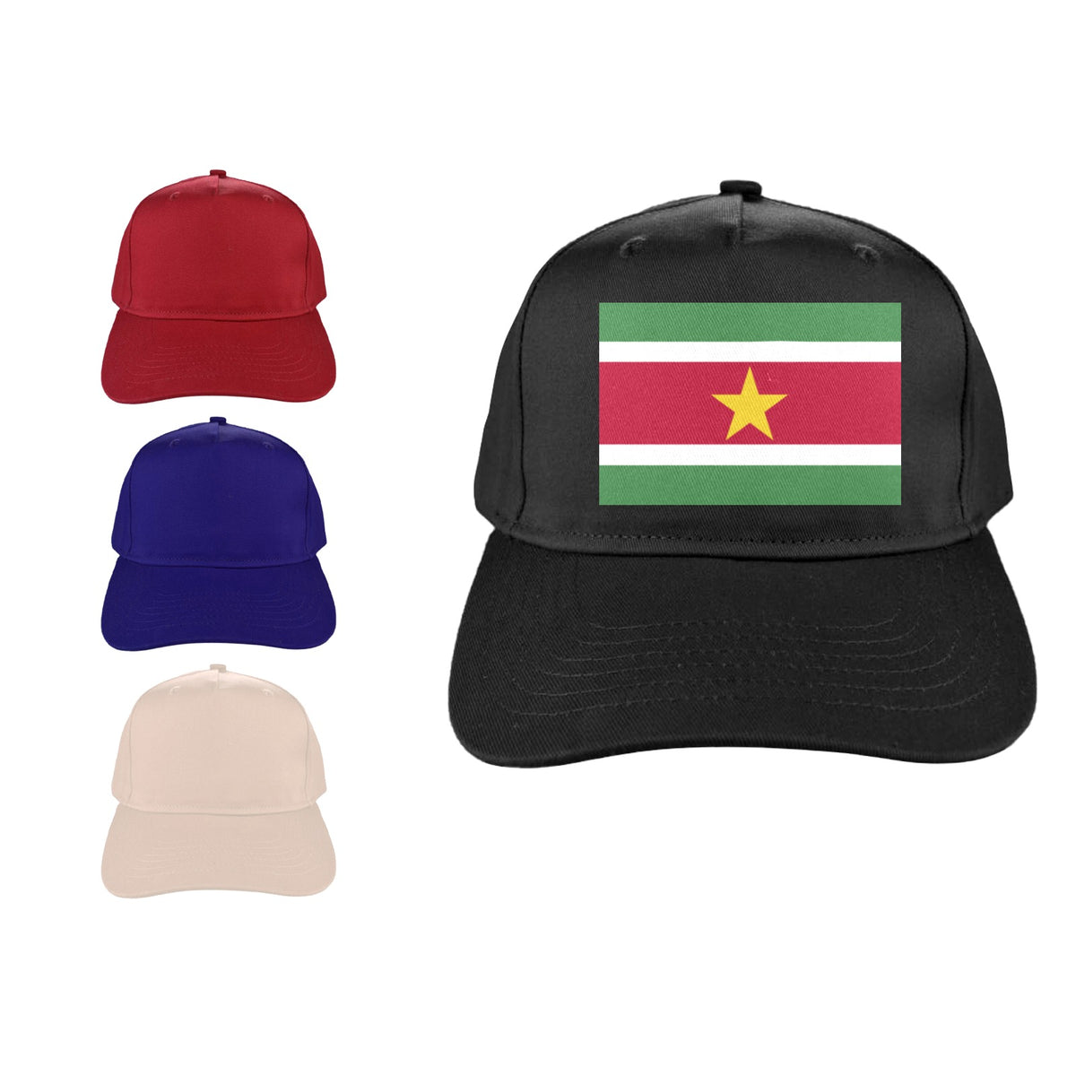 Suriname Flag Inspired Baseball Cap | Printed in the USA
