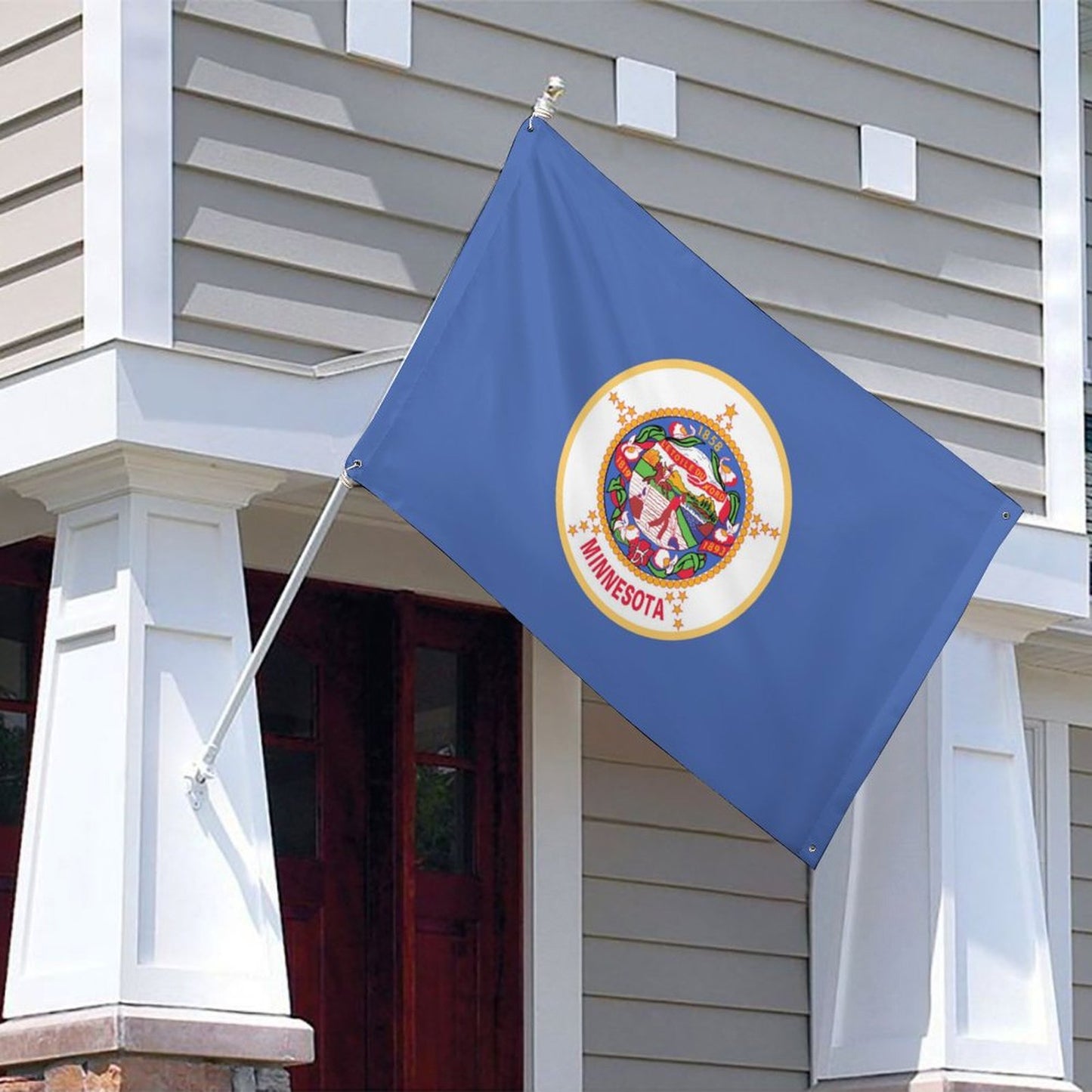 Minnesota (retired) Flag Inspired Wall Mount Flag with Four Grommets (35x59 in)