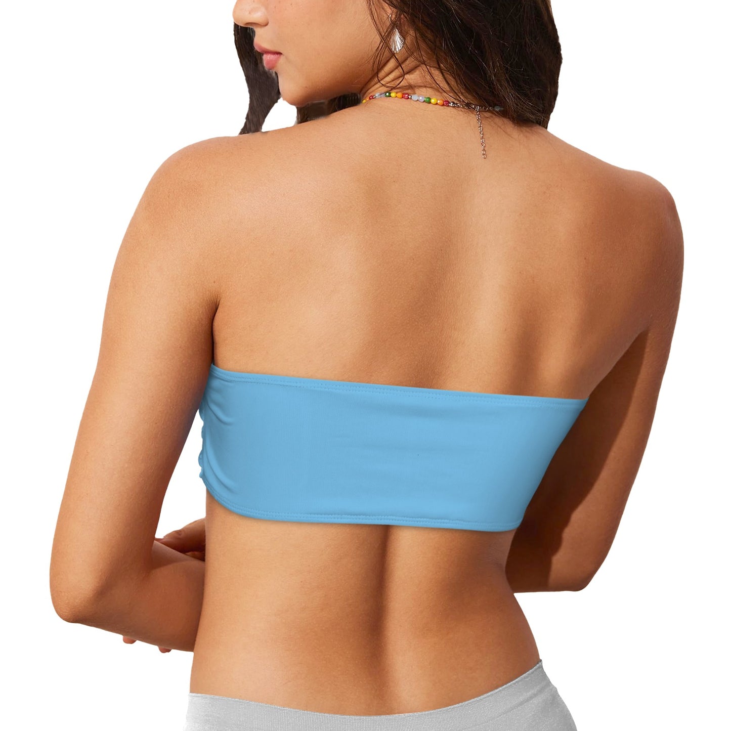 Fiji Flag Inspired Bandeau Tube Bikini Top