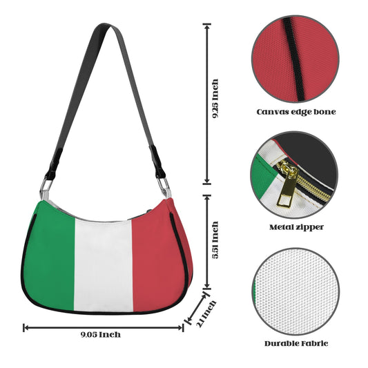 Italy Flag Inspired Women's Shoulder Bag