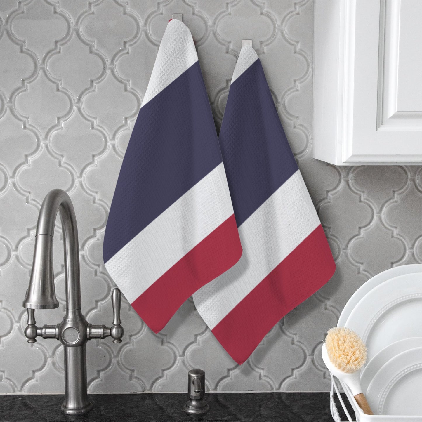 Thailand Flag Inspired Kitchen Towel 40X60cm (Pack of 2) (Made in the USA)