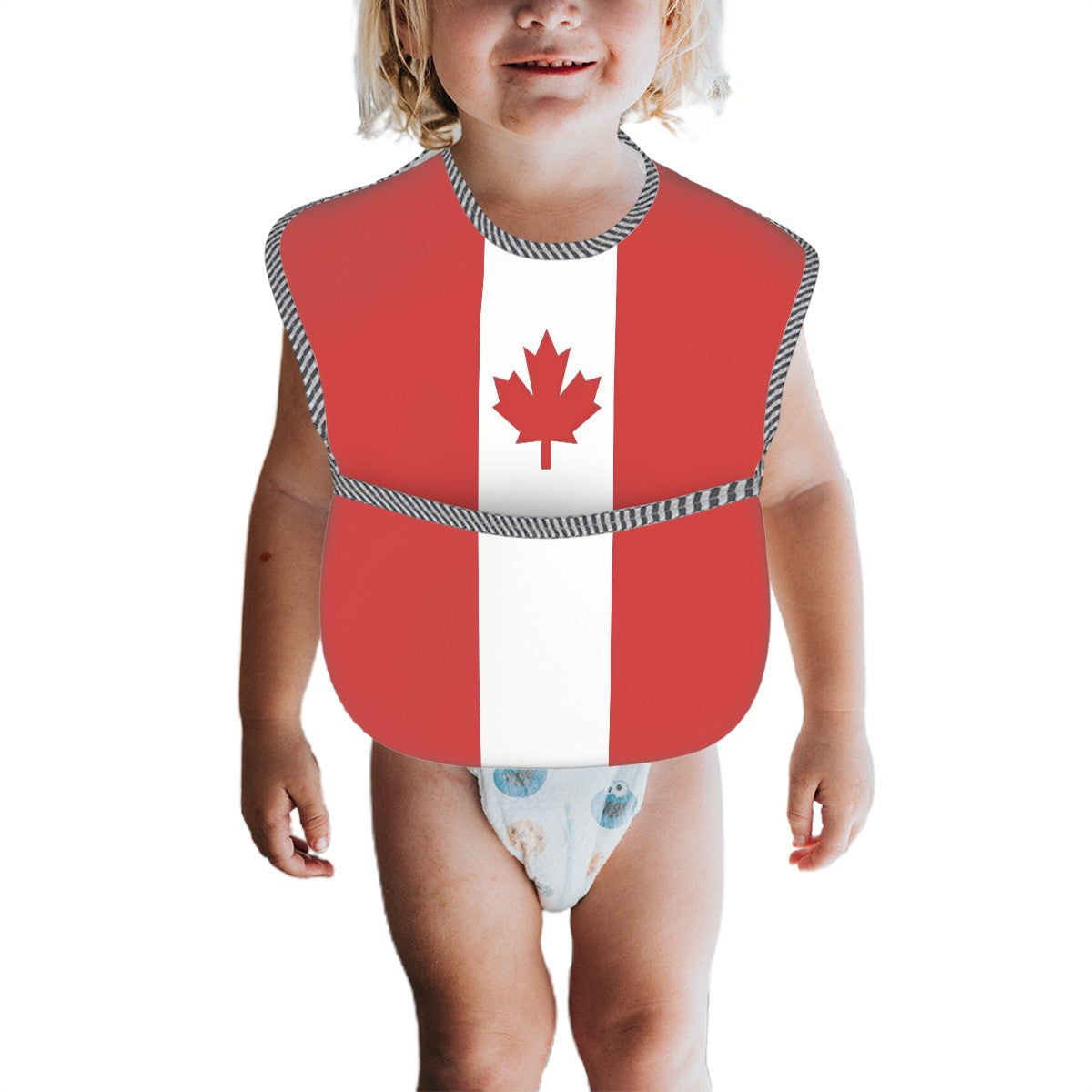 Canada Flag Inspired Baby Bib