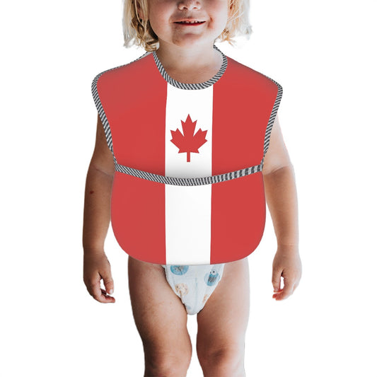Canada Flag Inspired Baby Bib